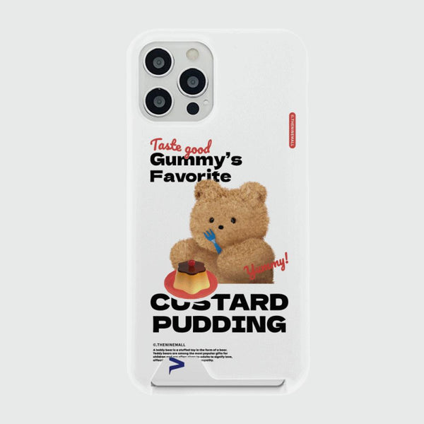 [THENINEMALL] Pudding Gummy Hard Phone Case (2 types)