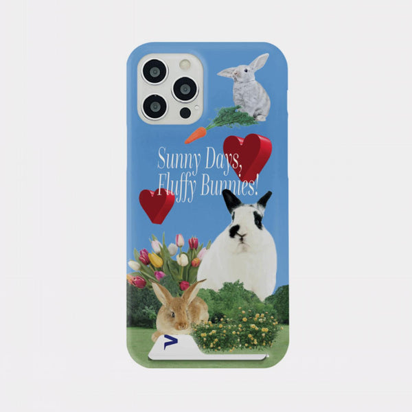 [Mademoment] Fluffy Bunnies Design Phone Case