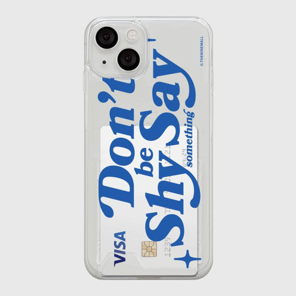 [THENINEMALL] Dont Be Shy Clear Phone Case (3 types)