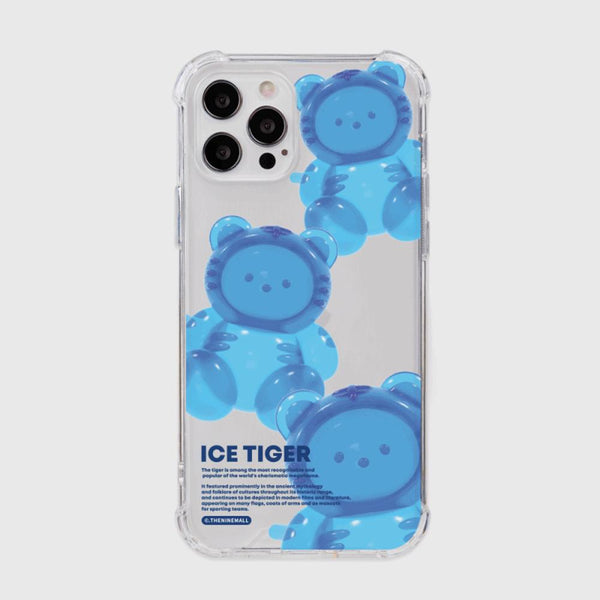 [THENINEMALL] 젤리 타이거 Clear Phone Case (3 types)