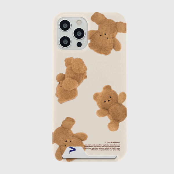 [THENINEMALL] Pattern Gummy Tumbling Hard Phone Case (2 types)