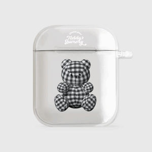 [THENINEMALL] Gingham Gummy AirPods Clear Case