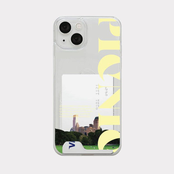 [Mademoment] Park Time Design Clear Phone Case (4 Types)