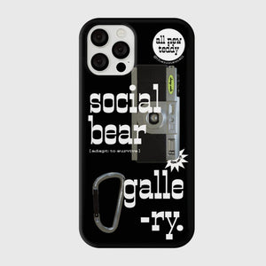 [THENINEMALL] 소셜베어 갤러리 Hard Phone Case (3 types)