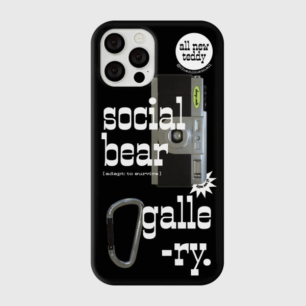 [THENINEMALL] 소셜베어 갤러리 Hard Phone Case (3 types)