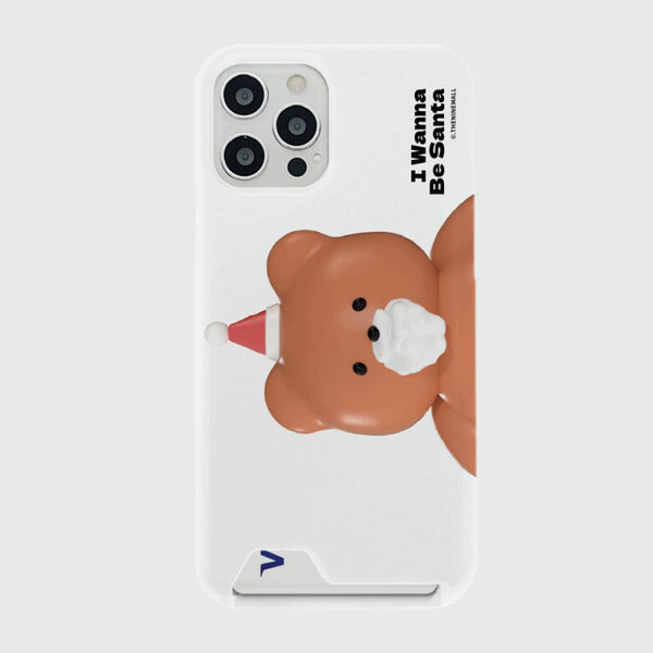 [THENINEMALL] Gummy Wannabe Santa Hard Phone Case (2 types)