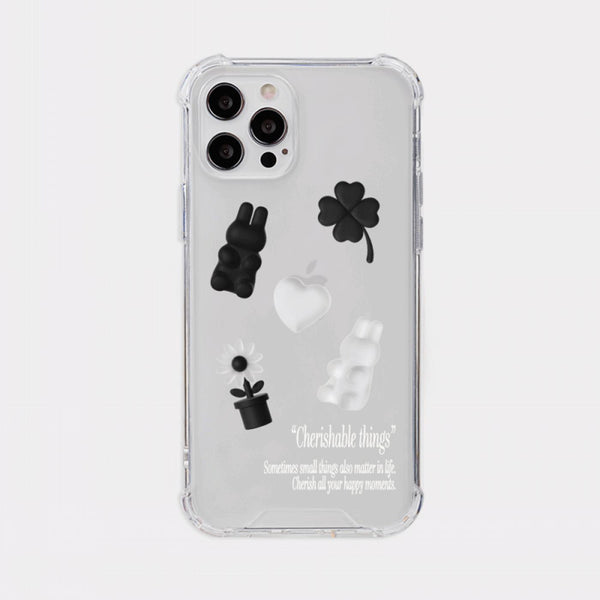 [Mademoment] Cherishable Things Design Clear Phone Case (4 Types)