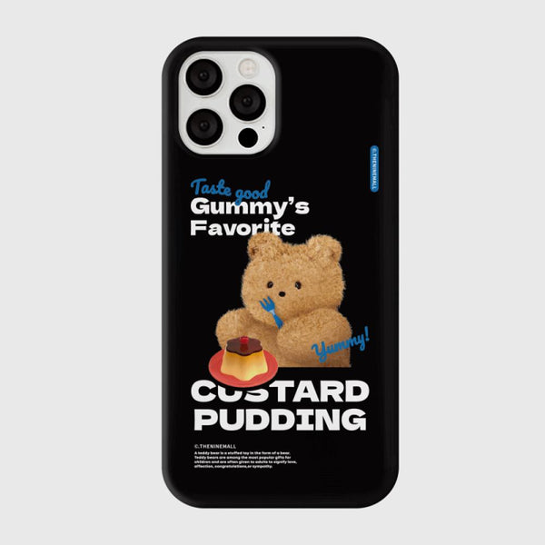 [THENINEMALL] Pudding Gummy Hard Phone Case (2 types)