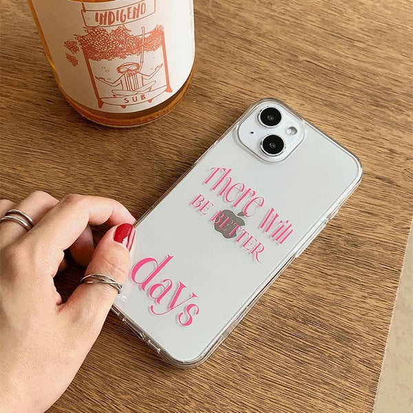 [Mademoment] Day's Color Lettering Design Clear Phone Case (4 Types)