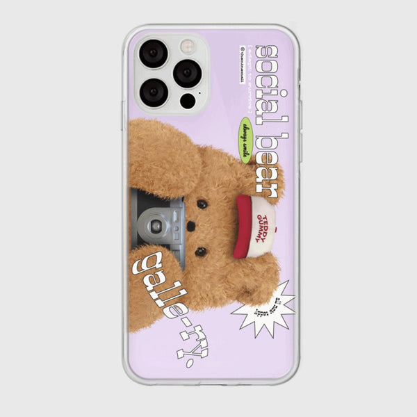 [THENINEMALL] 포토 테디 갤러리 Mirror Phone Case