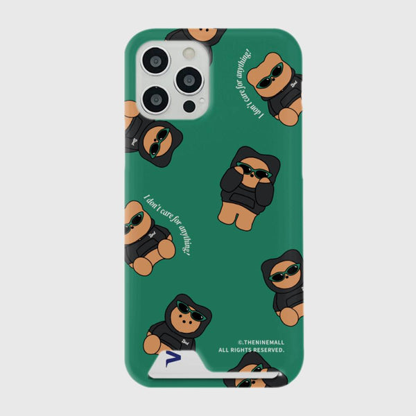 [THENINEMALL] Pattern Hoddie Gummy Hard Phone Case (2 types)