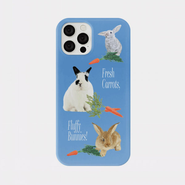 [Mademoment] Fluffy Bunnies Design Phone Case