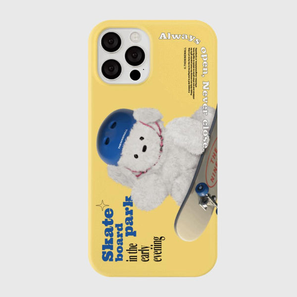 [THENINEMALL] Big Ppokku Skateboarder Hard Phone Case (2 types)