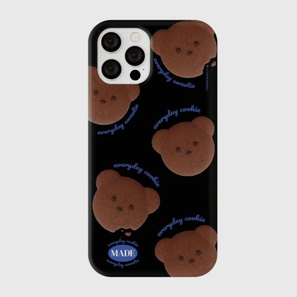 [THENINEMALL] 패턴 테디 쿠키 Hard Phone Case (3 types)