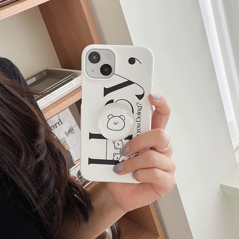 [Mademoment] Hey Momo Lettering Design Phone Case