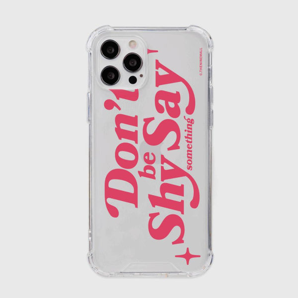 [THENINEMALL] Dont Be Shy Clear Phone Case (3 types)