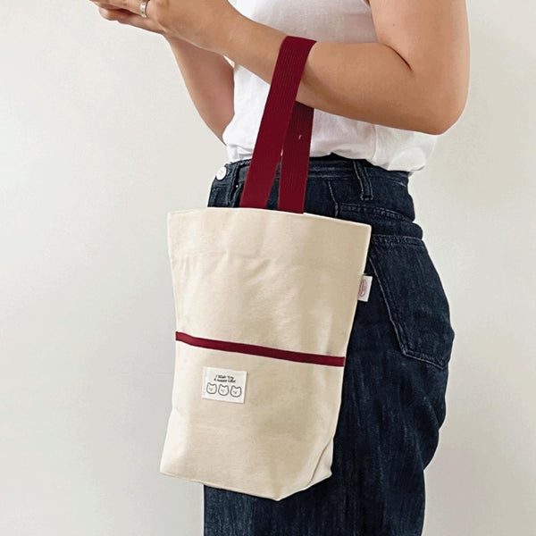 [THENINEMALL] Gummy Pocket Tote Bag