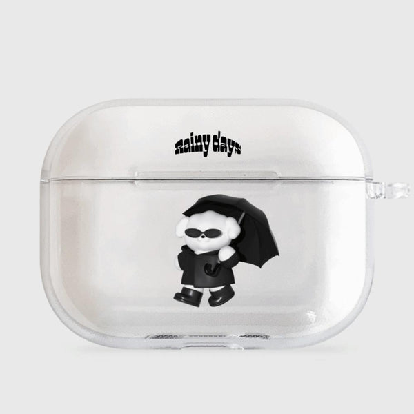 [THENINEMALL] Rainy Day Ppokku AirPods Clear Case