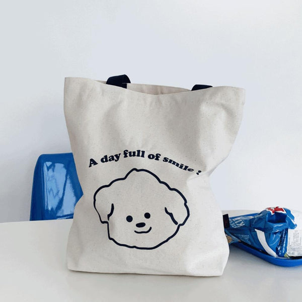 [THENINEMALL] Smile Ppokku Eco Bag