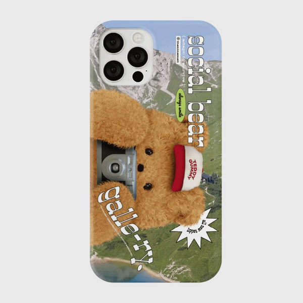 [THENINEMALL] 포토 테디 갤러리 Hard Phone Case (3 types)