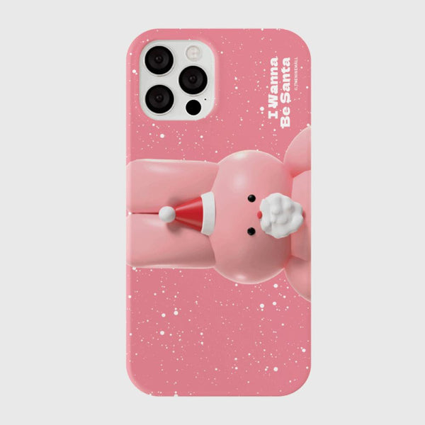 [THENINEMALL] Windy Wannabe Santa Hard Phone Case (2 types)