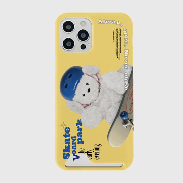 [THENINEMALL] Big Ppokku Skateboarder Hard Phone Case (2 types)