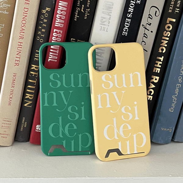 [Mademoment] Sunny Side Up Lettering Design Phone Case