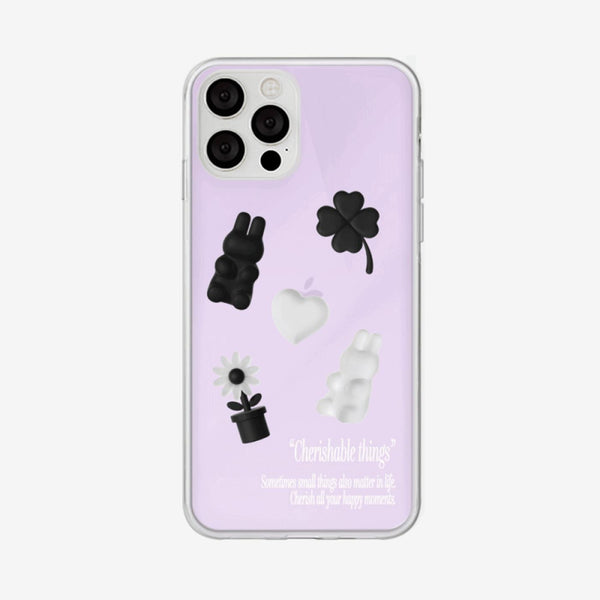 [Mademoment] Cherishable Things Design Glossy Mirror Phone Case