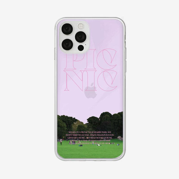 [Mademoment] Park Time Design Glossy Mirror Phone Case