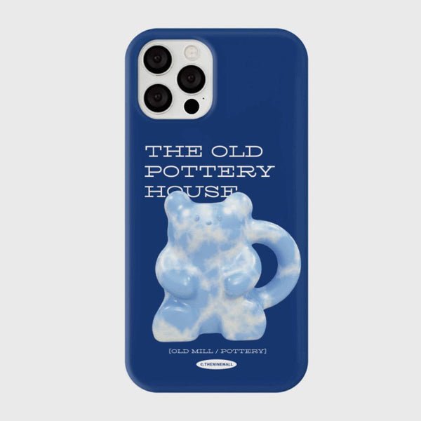 [THENINEMALL] 블루 포터리 Hard Phone Case (2 types)