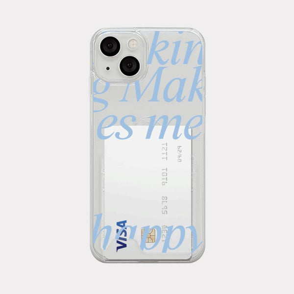 [Mademoment] Home Baking Lettering Design Clear Phone Case (4 Types)