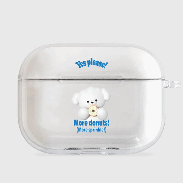 [THENINEMALL] More Donuts Ppokku AirPods Clear Case