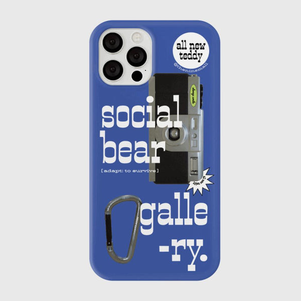 [THENINEMALL] 소셜베어 갤러리 Hard Phone Case (3 types)