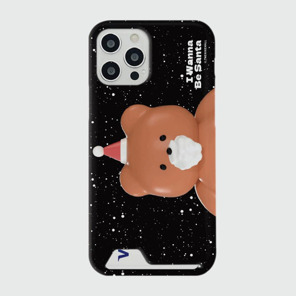 [THENINEMALL] Gummy Wannabe Santa Hard Phone Case (2 types)