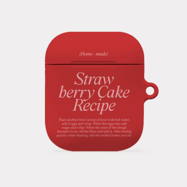 [Mademoment] Cake Recipe Lettering Design AirPods Case