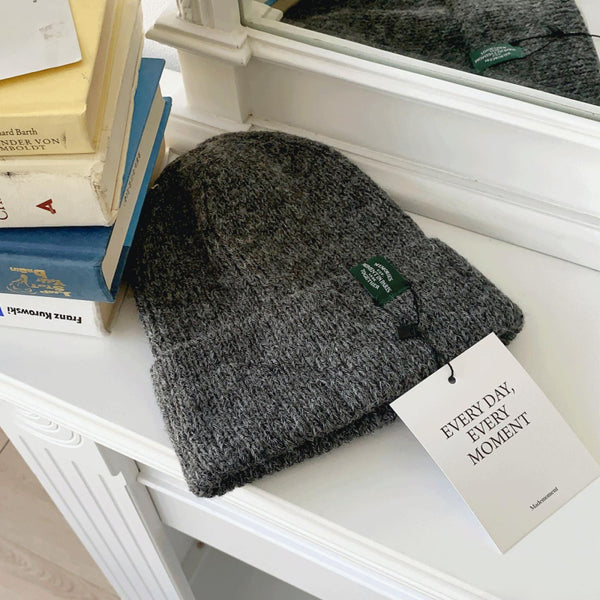 [Mademoment] Paris In Moment Charcoal Wool Beanie