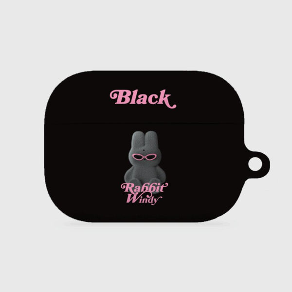 [THENINEMALL] Black Windy AirPods Hard Case