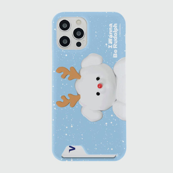 [THENINEMALL] Ppokku Wannabe Rudolph Hard Phone Case (2 types)