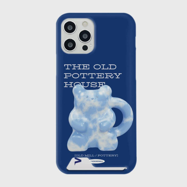 [THENINEMALL] 블루 포터리 Hard Phone Case (2 types)