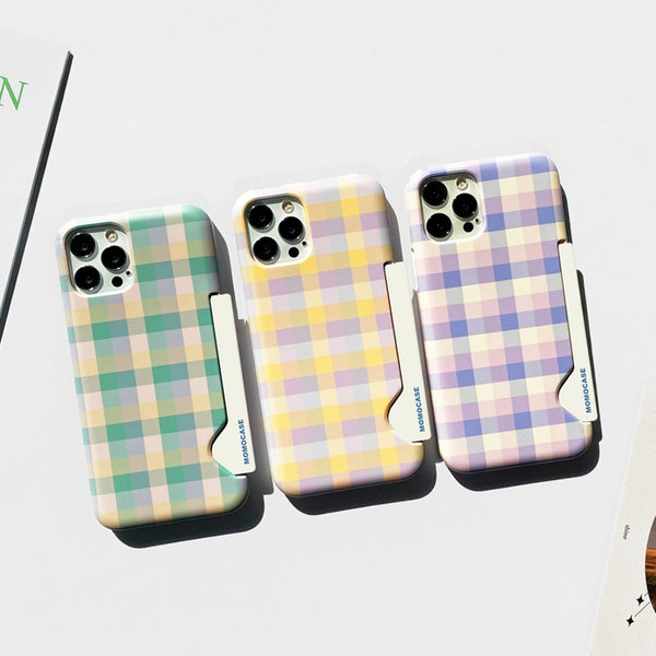 [MOMO CASE] 000 밀크티체크 Phone Case