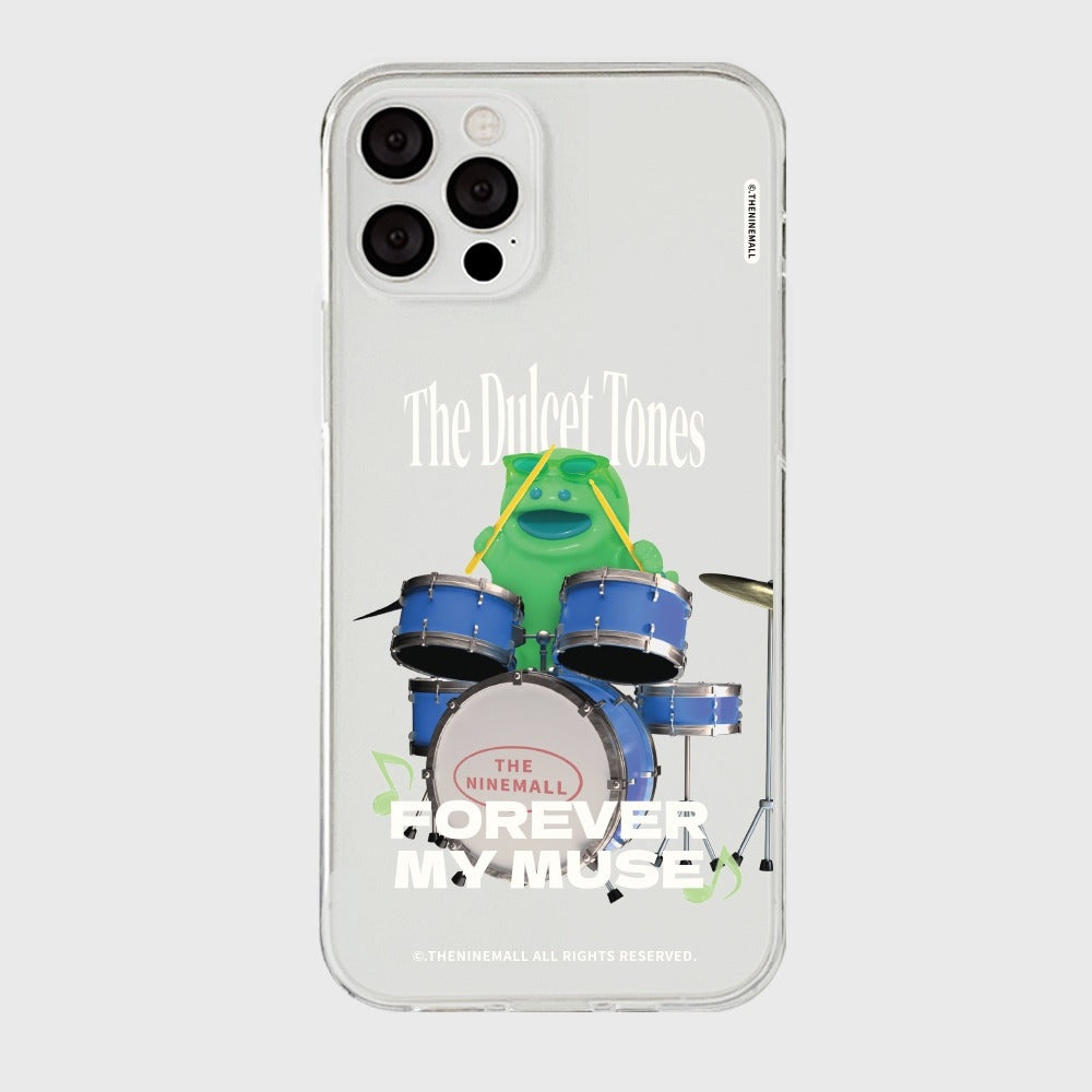 [THENINEMALL] Green Muse Raptor Clear Phone Case (3 types)