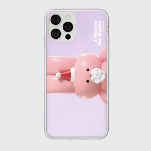 [THENINEMALL] Windy Wannabe Santa Mirror Phone Case