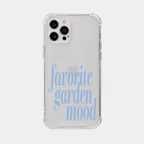 [Mademoment] Garden Mood Design Clear Phone Case (4 Types)