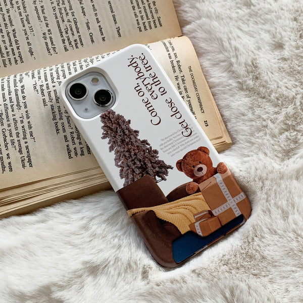 [Mademoment] Tree Bear Lettering Design Phone Case