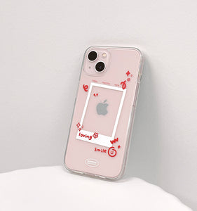 [DEEPING CASE] 스마일 폴라로이드 Jelly Case (Red)