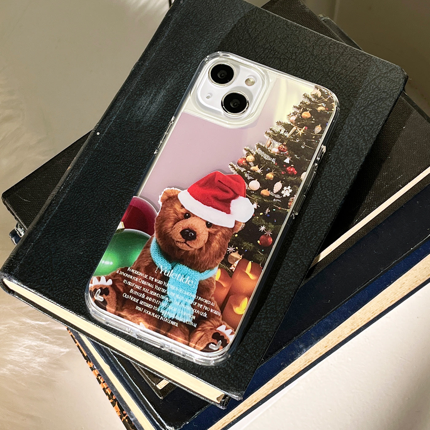 [Mademoment] TeddyStmas Design Glossy Mirror Phone Case