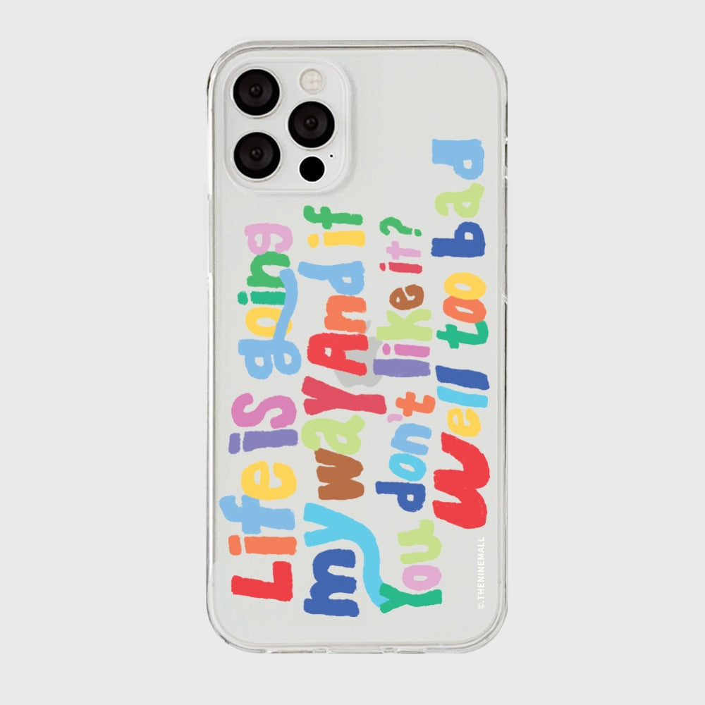 [THENINEMALL] Crayon My Way Clear Phone Case (3 types)