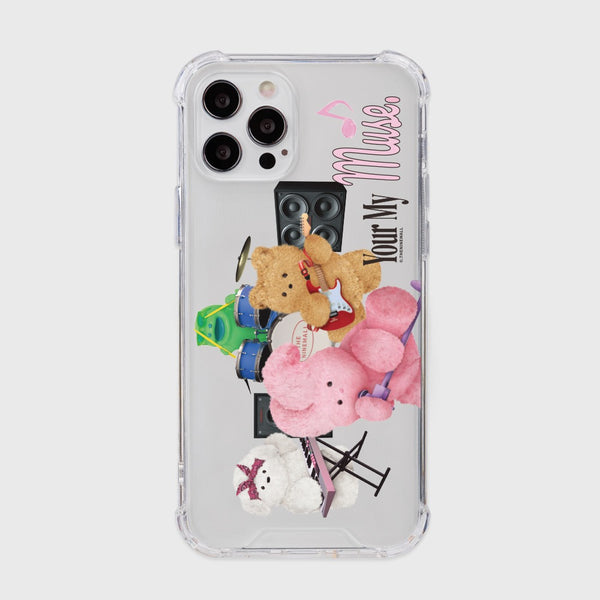 [THENINEMALL] Band Of Friends Clear Phone Case (3 types)