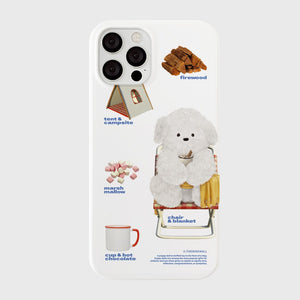 [THENINEMALL] Pattern Camping Ppokku Hard Phone Case (2 types)