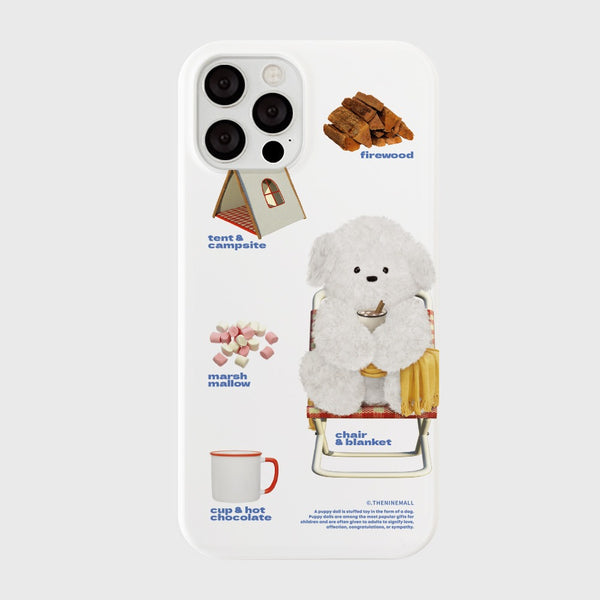 [THENINEMALL] Pattern Camping Ppokku Hard Phone Case (2 types)